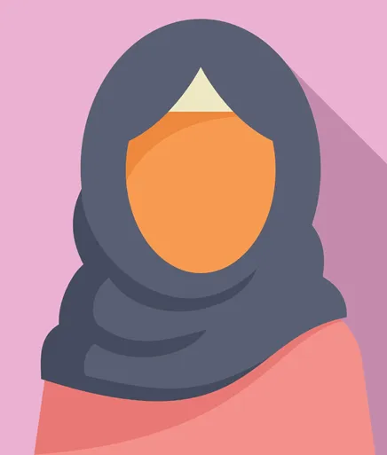 female hijab avatar